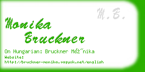 monika bruckner business card